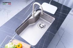 Ảnh CHẬU RỬA BÁT 1 HỐ NOBINOX NOVA A181HQ 4