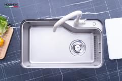 Ảnh CHẬU RỬA BÁT 1 HỐ NOBINOX NOVA A181HQ 3