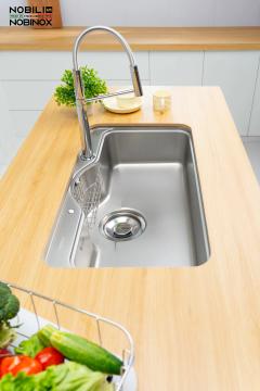 Ảnh CHẬU RỬA BÁT 1 HỐ NOBINOX ROSA NN995D 8