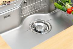 Ảnh CHẬU RỬA BÁT 1 HỐ NOBINOX ROSA NN995D 10