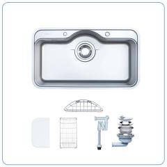 Ảnh CHẬU RỬA BÁT 1 HỐ NOBINOX ROSA NN995D 2