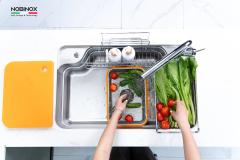 Ảnh CHẬU RỬA BÁT 1 HỐ NOBINOX TASA NX8050 12
