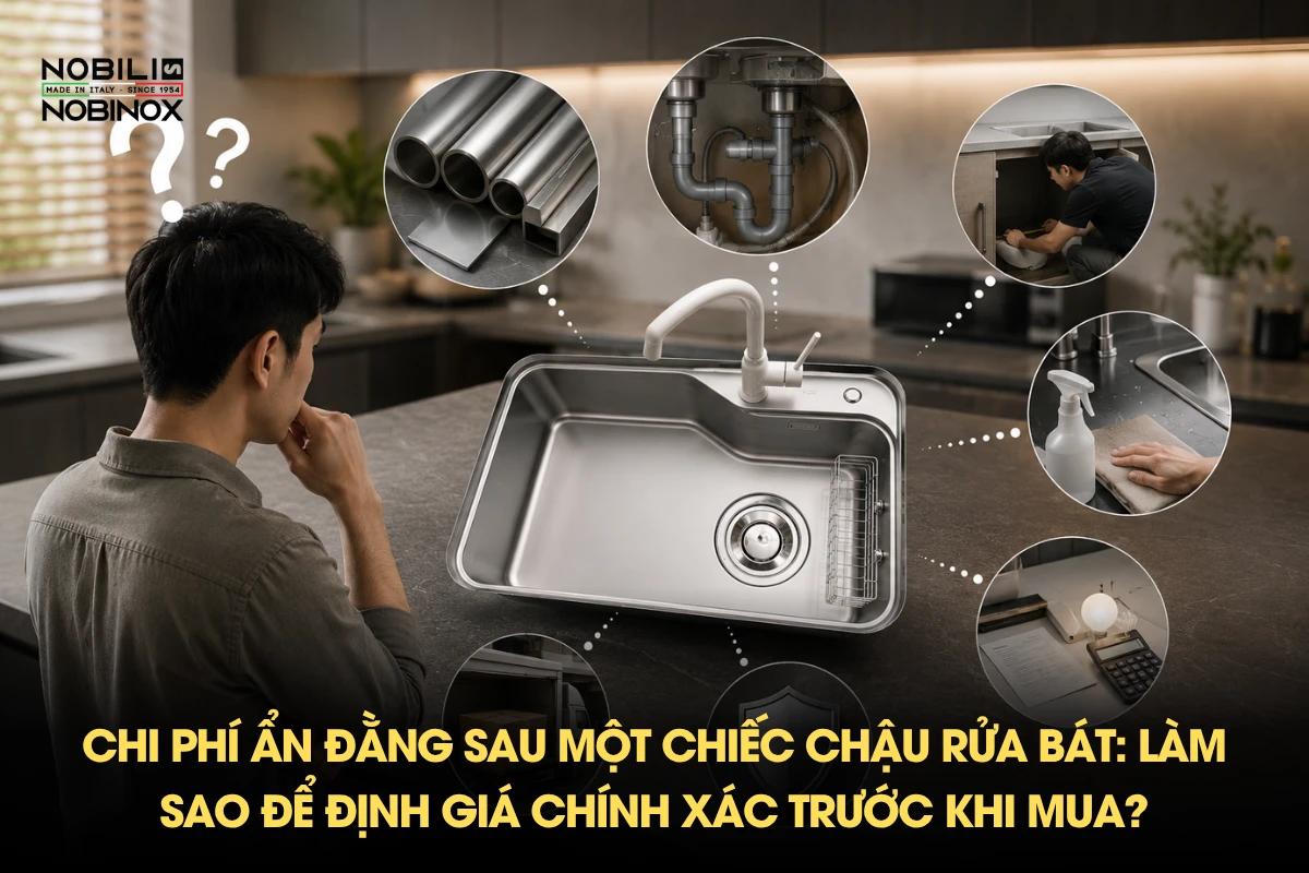 Chi phí ẩn đằng sau một chiếc chậu rửa bát: Làm sao để định giá chính xác trước khi mua?