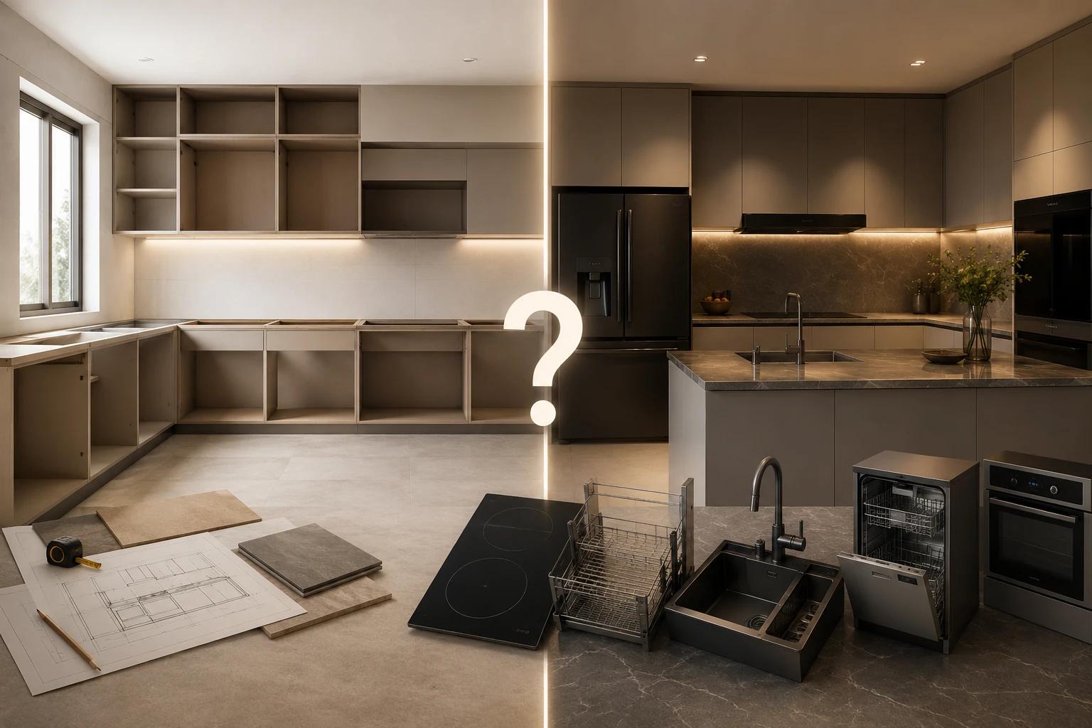 Nên mua thiết bị bếp trước hay làm tủ bếp trước?