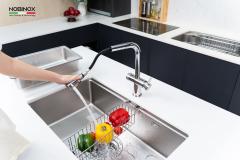 Ảnh CHẬU RỬA BÁT 1 HỐ NOBINOX ROSA NN974DT 6