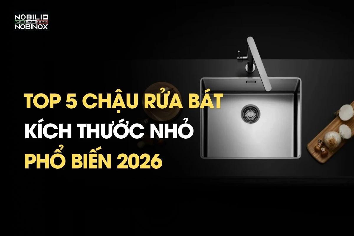 Top 5 chậu rửa bát kích thước nhỏ phổ biến 2026