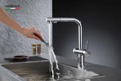 Ảnh VÒI RỬA BÁT DÂY RÚT 3 ĐƯỜNG NƯỚC NOBINOX MIRA NX333 11