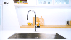 Ảnh VÒI RỬA BÁT DÂY RÚT NOBILI RING NB131L 2